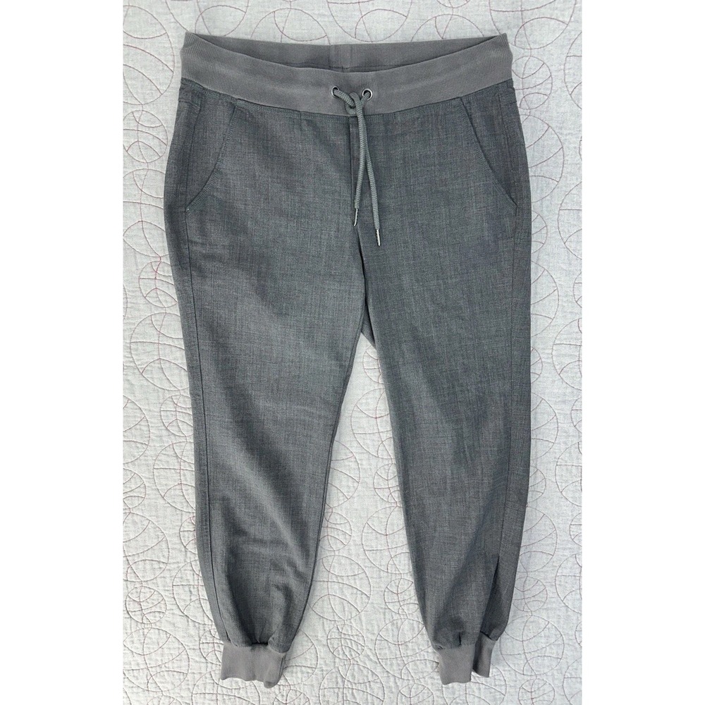 Athleta‎ City Pants Jogger Gray Wool Blend Tapered Stretch / Women's 6